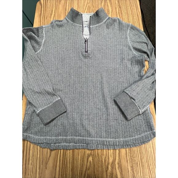 Robert Graham Classic Fit Pullover Men’s Cotton Long Sleeve 1/4 Zip Size Large - Picture 8 of 8